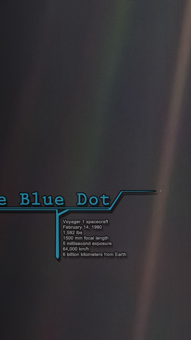 Blue dot arrow space art free wallpaper - medium preview image