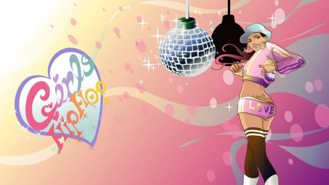 Darkskin woman disco pink shorts free wallpaper - medium preview image