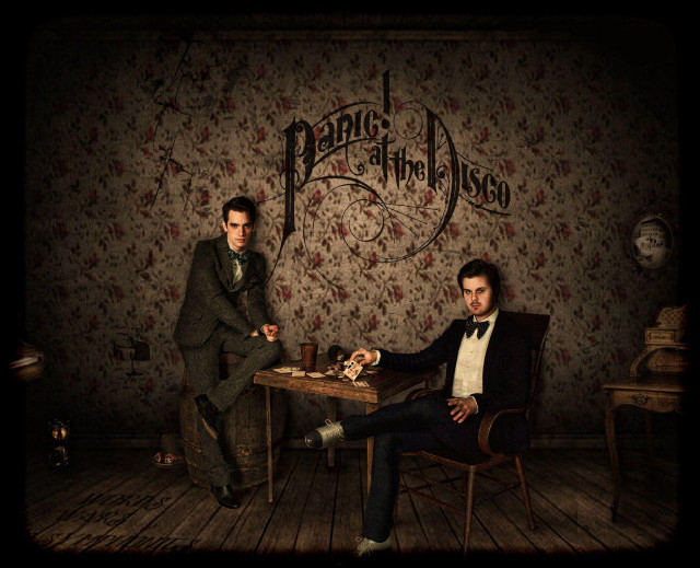 Two men sitting table wallpaper free wallpaper - medium preview image
