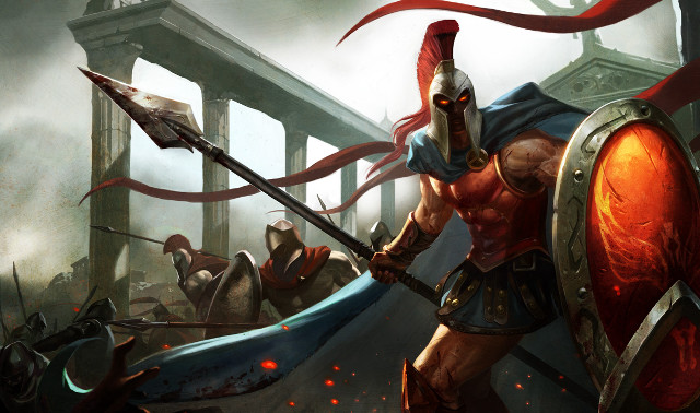 Man armor sword shield crowd #2 free wallpaper - medium preview image