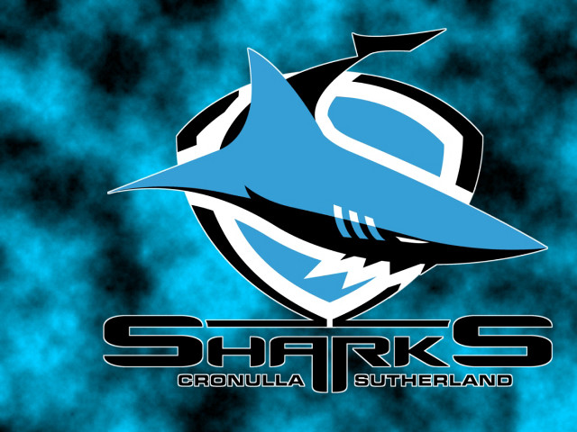 Blue shark logo sharks black free wallpaper - medium preview image