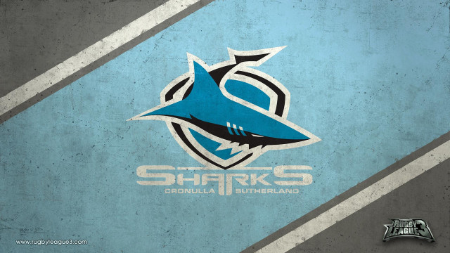 Shark logo blue gray background free wallpaper - medium preview image