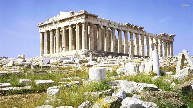 Large stone structure columns pillars free wallpaper - medium preview image