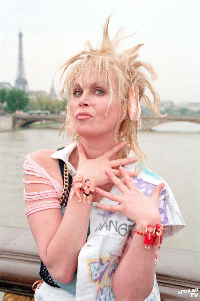 Blonde woman necklace Eiffel Tower free wallpaper - medium preview image