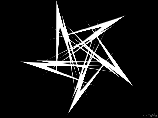 White star black background lines free wallpaper - medium preview image