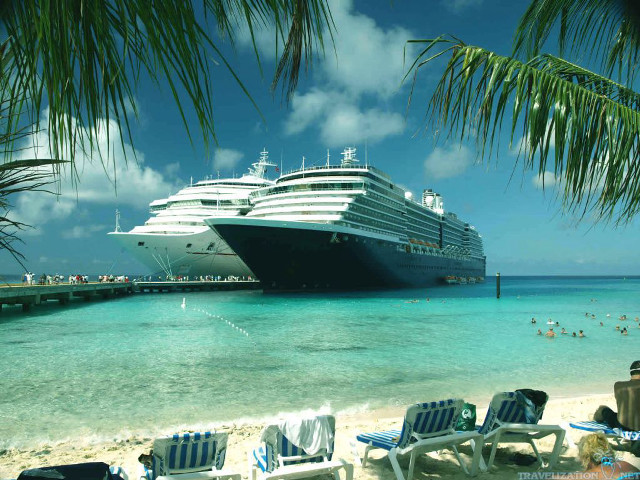 Cruise ship beach lounge swimming free wallpaper - medium preview image