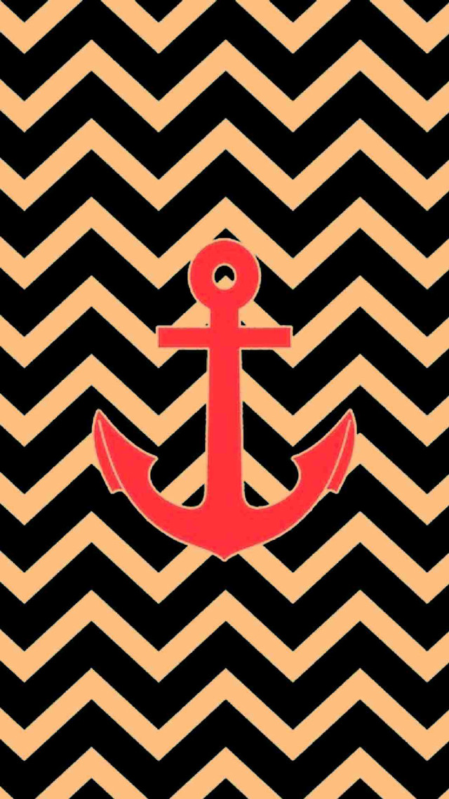 Anchor black orange chevron red free wallpaper - medium preview image