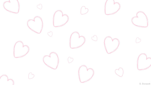 Hearts drawing white background pink free wallpaper - medium preview image