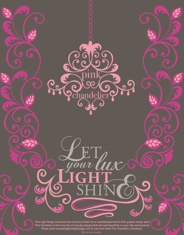 Pink grey poster chandelier hanging free wallpaper - medium preview image