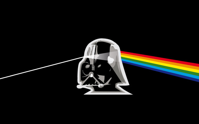 Dark side moon darth vader #2 free wallpaper - medium preview image