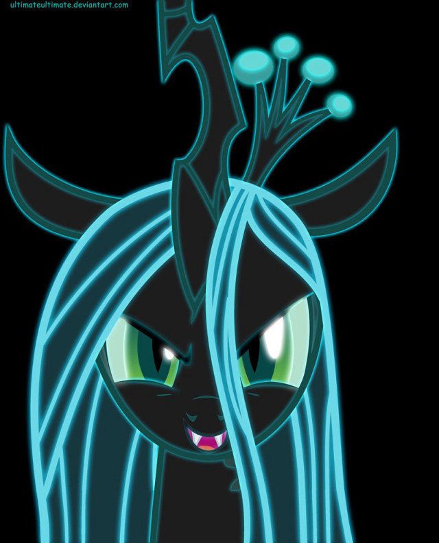 Black cat blue hair glowing free wallpaper - medium preview image