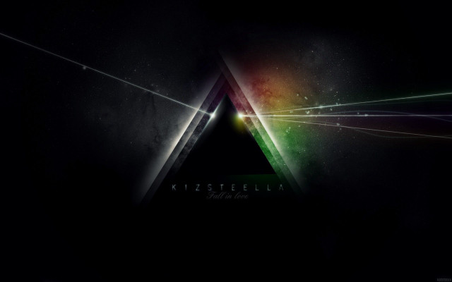 Triangle light dark background rainbow free wallpaper - medium preview image