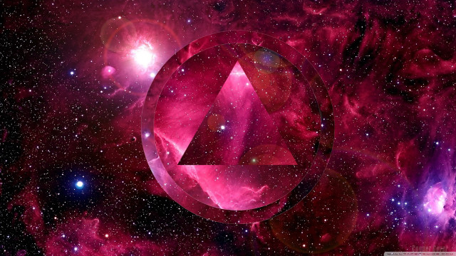 Pink object space stars planets free wallpaper - medium preview image