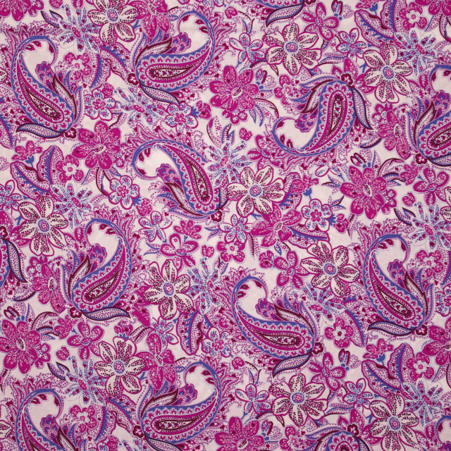 Pink purple paisley print fabric free wallpaper - medium preview image