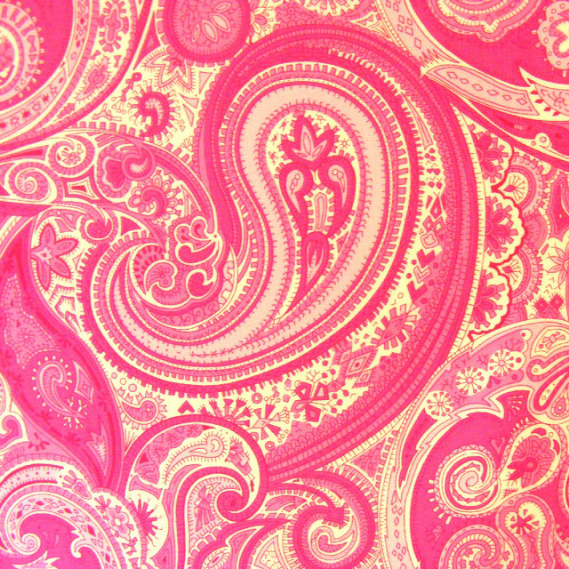 Paisley print blue background gold free wallpaper - medium preview image