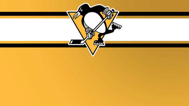 Penguins logo striped background hockey free wallpaper - medium preview image