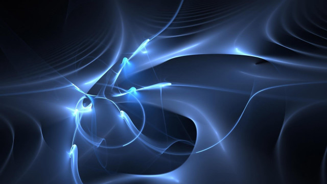 Blue swirl design black background free wallpaper - medium preview image