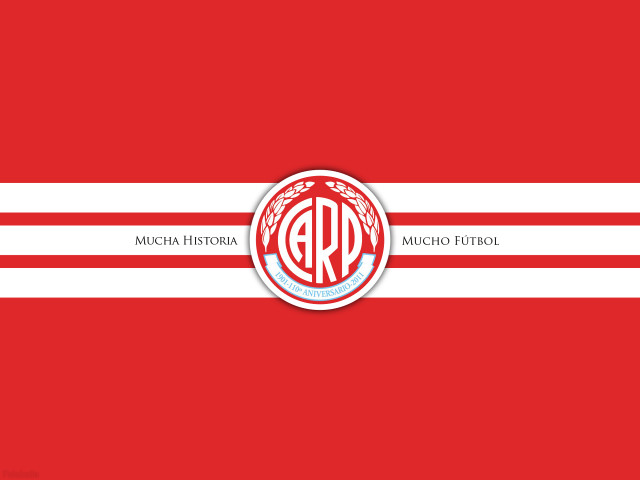 Red white striped monogram circle free wallpaper - medium preview image