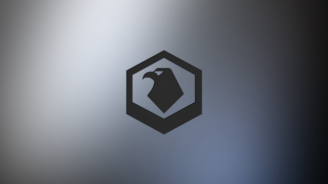 Black white bird gray background free wallpaper - medium preview image