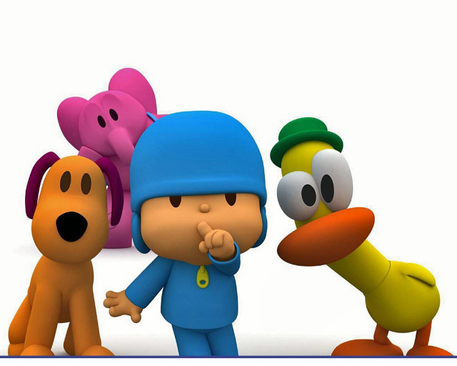 Cartoon character pointing dog duck free wallpaper - medium preview image