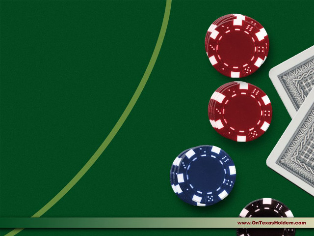 Poker chips playing cards table free wallpaper - medium preview image