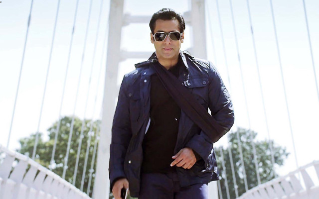 Man sunglasses jacket bridge suitcase free wallpaper - medium preview image
