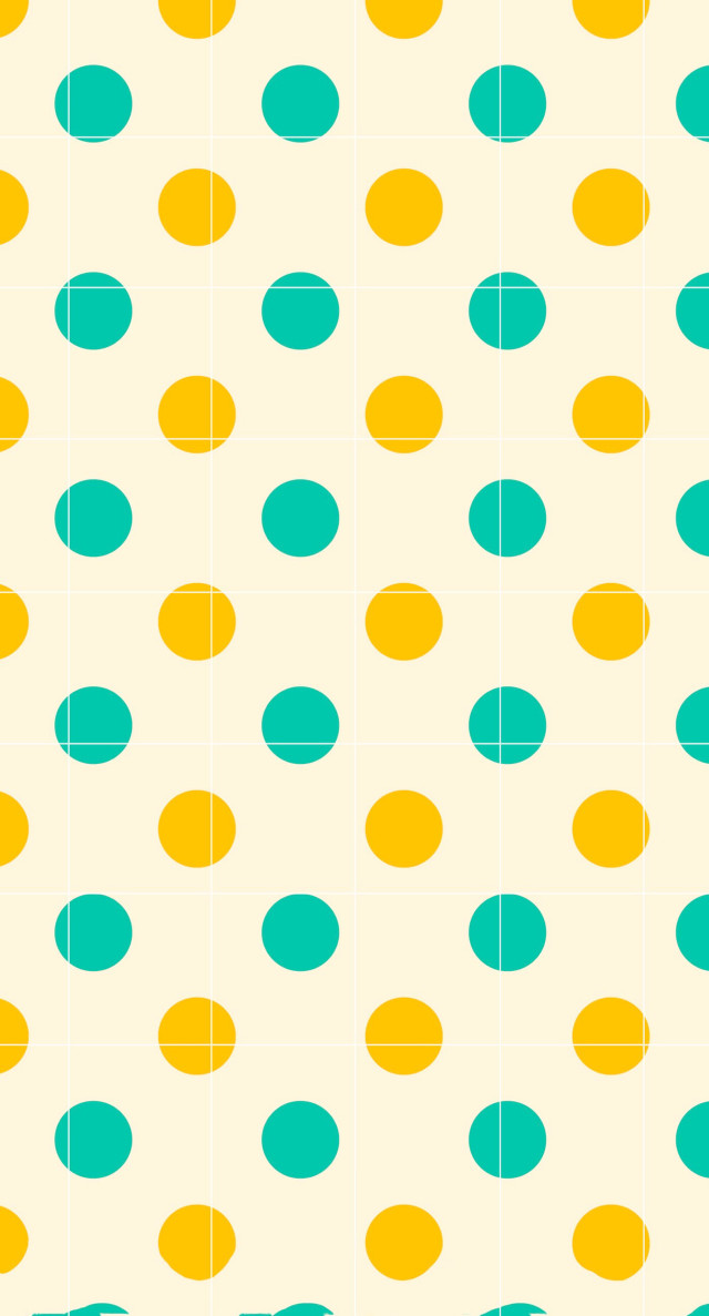 Blue yellow dots pattern white free wallpaper - medium preview image