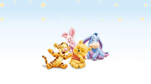 Winnie the pooh friends sitting #2 free wallpaper - medium preview image