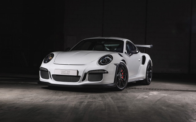 White porsche pearlescent spotlight precisionism free wallpaper - medium preview image
