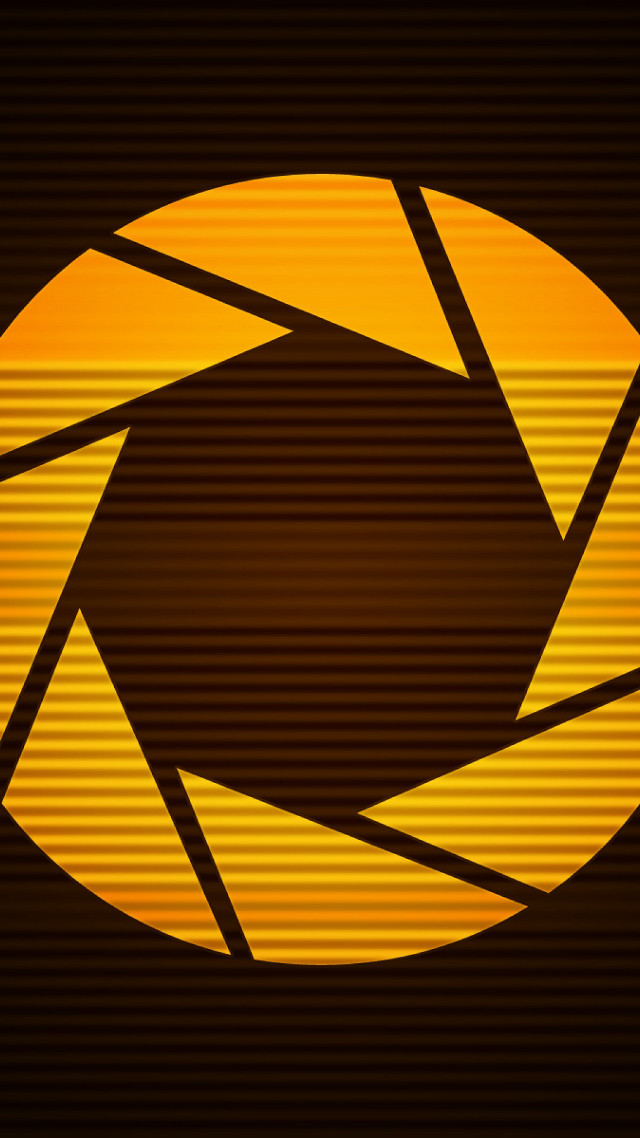Yellow brown circular stripe black free wallpaper - medium preview image