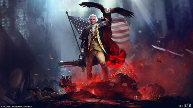 Man red cape flag rock free wallpaper - medium preview image