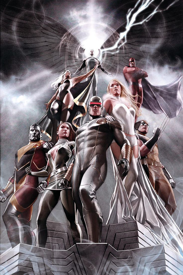 Group people statue lightning sky free wallpaper - medium preview image