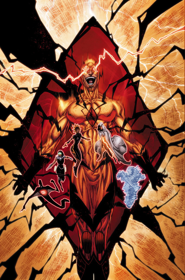 Man lightning bolt chest surrounded free wallpaper - medium preview image