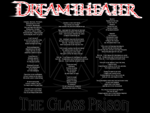 Black poster dream theater glass free wallpaper - medium preview image
