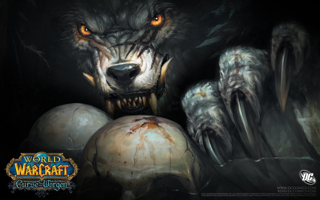 Demonic wolf large head fangs free wallpaper - medium preview image