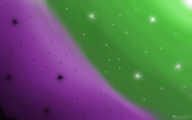 Green purple background stars moon free wallpaper - medium preview image