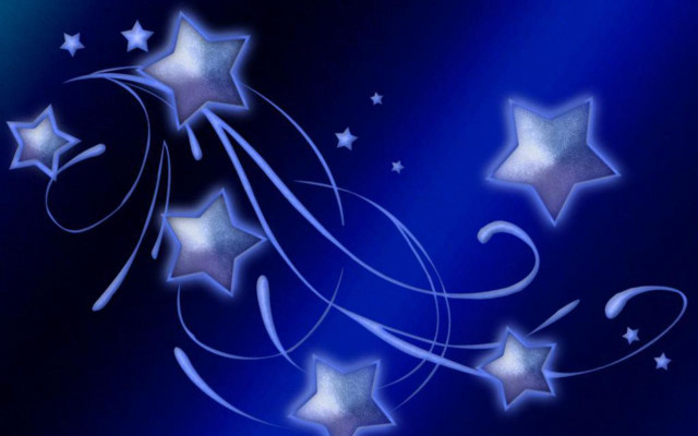 Blue background stars swirls pattern free wallpaper - medium preview image