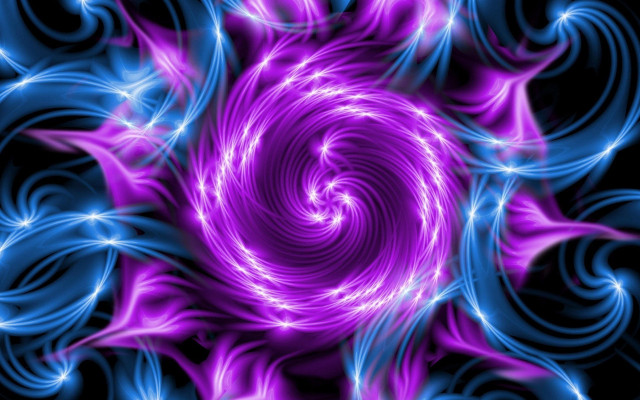 Purple blue spiral black background #2 free wallpaper - medium preview image