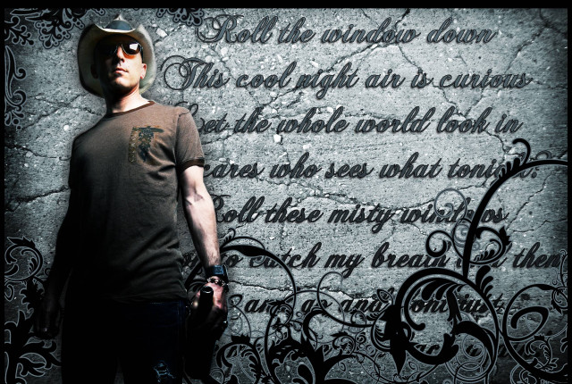 Cowboy hat sunglasses man quote free wallpaper - medium preview image