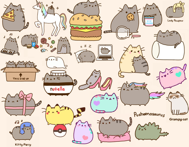 Colorful cats variety sizes different free wallpaper - medium preview image