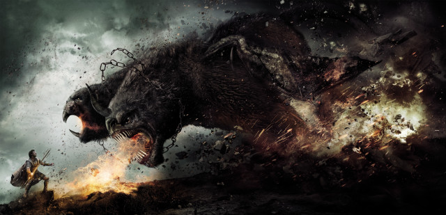 Man horse demon mountain sword free wallpaper - medium preview image