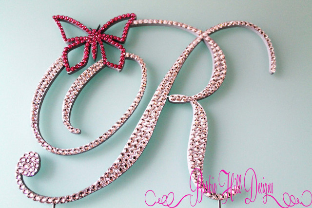 Pink white cake bow name free wallpaper - medium preview image