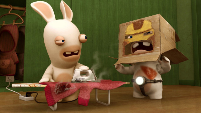 Cartoon character bunny box head free wallpaper - medium preview image