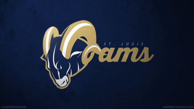 Rams logo blue background gold free wallpaper - medium preview image
