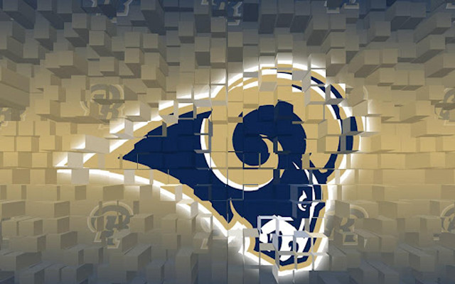 Rams logo mosaic background grid #2 free wallpaper - medium preview image
