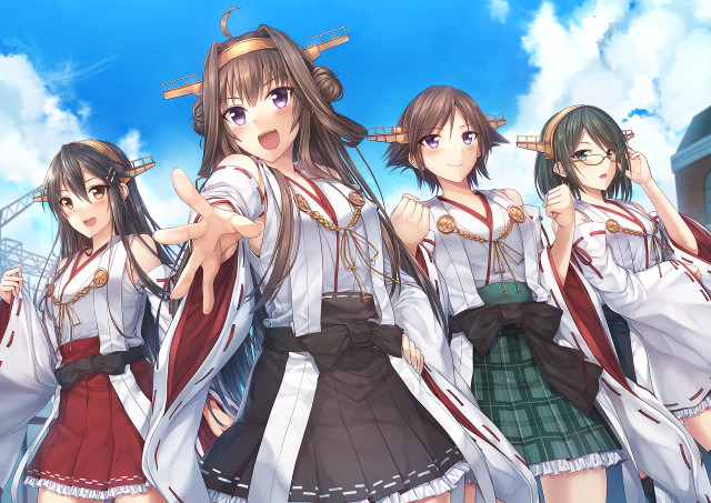 Girls school uniforms blue sky #3 free wallpaper - medium preview image