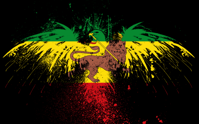 Lion spear flag fireworks paint free wallpaper - medium preview image