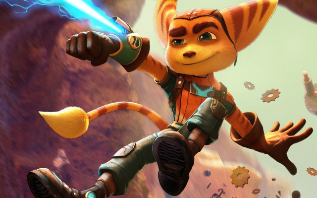 Cartoon character flying lightsaber cat free wallpaper - medium preview image