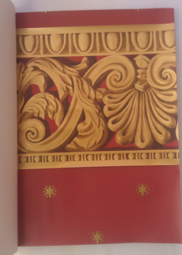 Red gold wall hanging decorative free wallpaper - medium preview image