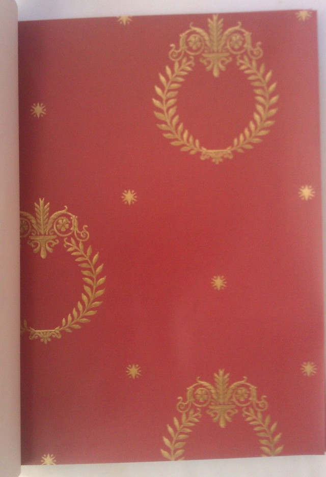 Red gold wall gold wreath free wallpaper - medium preview image